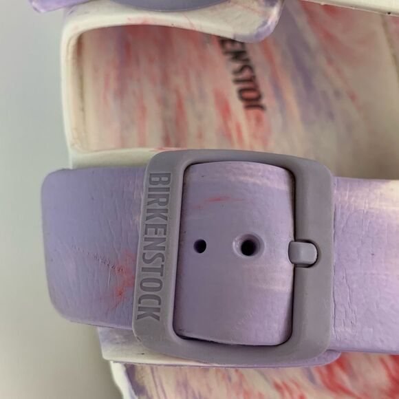 Birkenstock Women's Purple Arizona Eva Multicolor Fog Sandals Size 40 US 9/9.5 - Picture 3 of 13